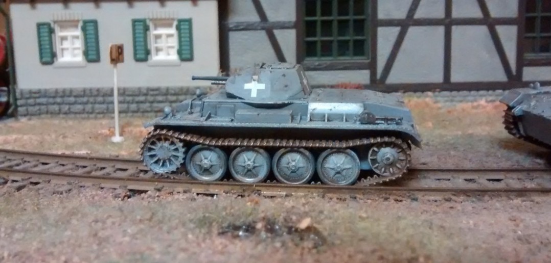 Der Panzer II D/E  mit seinen charakteristischen vier Laufrollen.