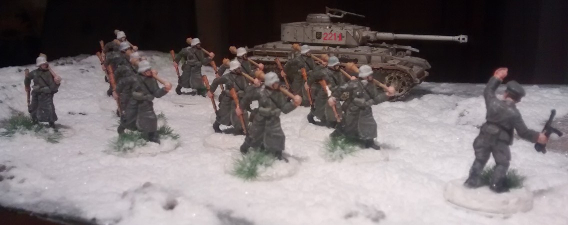 Panzerfaust-Schützen im Winter. 