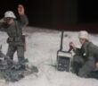 Deutsche Infanterie mit weißer Winterbekleidung an der Ostfront