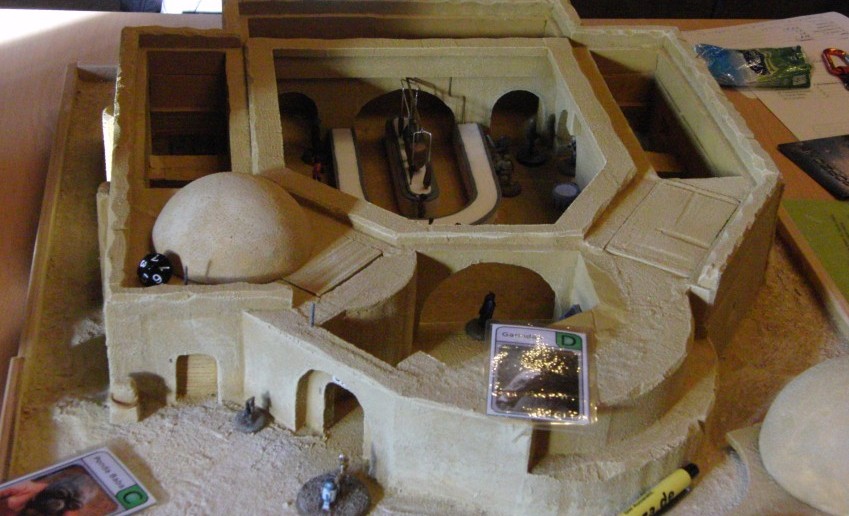 Han Solo & Jabba's Kopfjäger in der Mos Eisley Cantina