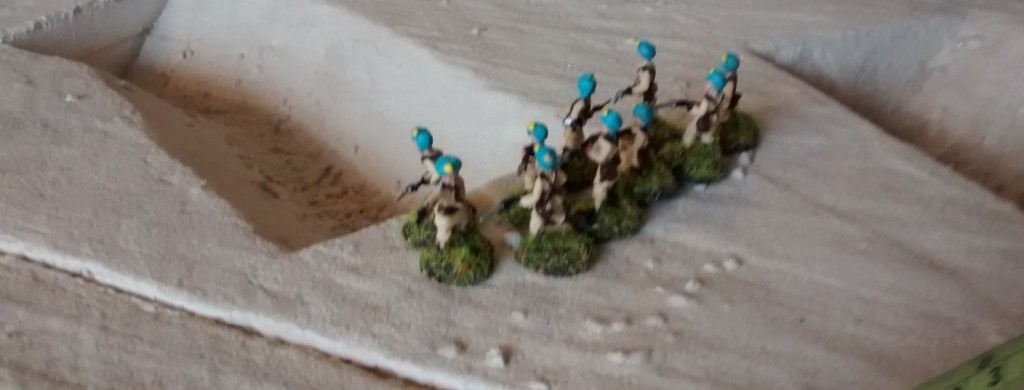 Die 4th Indian Infantry Division geht vor.