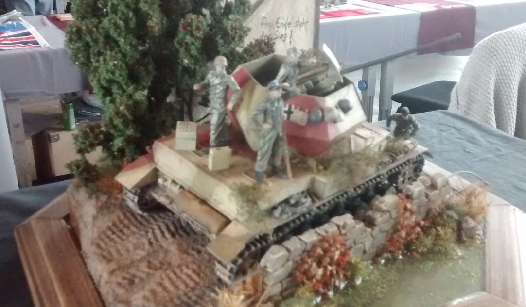 Diorama mit Flakpanzer IV "Ostwind"