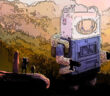 Fanart zu Adventure Time - Abenteuerzeit mit Finn und Jake. Aquarellmalerei, mit Photoshop bearbeitet.