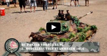 RC-Panzer Vorführung: 2. Modelltage Stammheim 2016