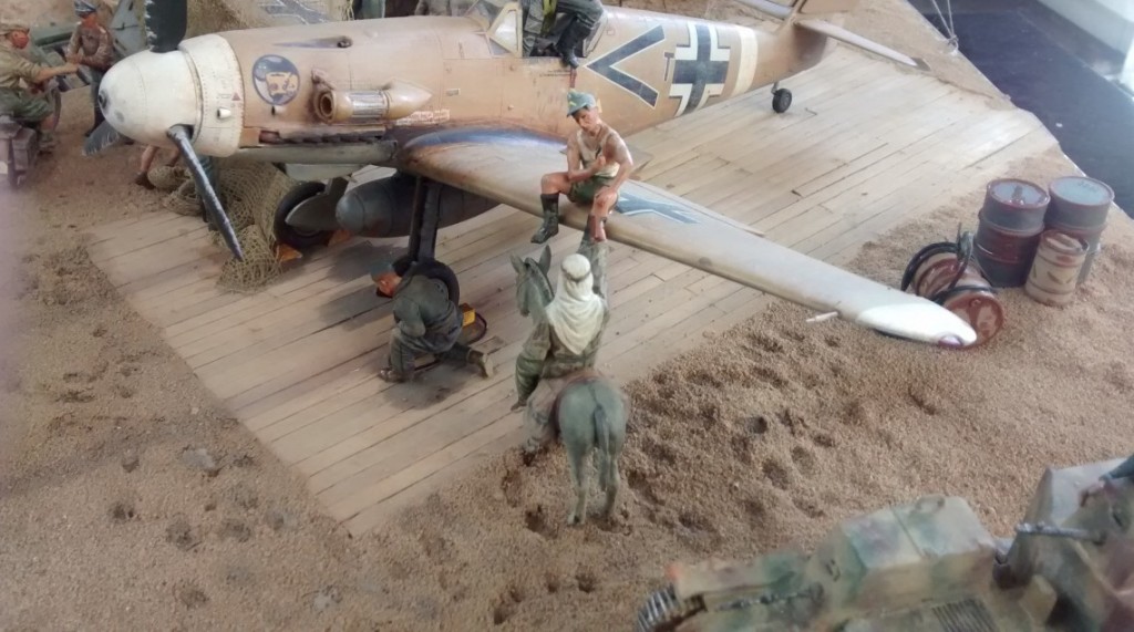 Diorama Bf 109 F 4 trop bei Sidi Omar