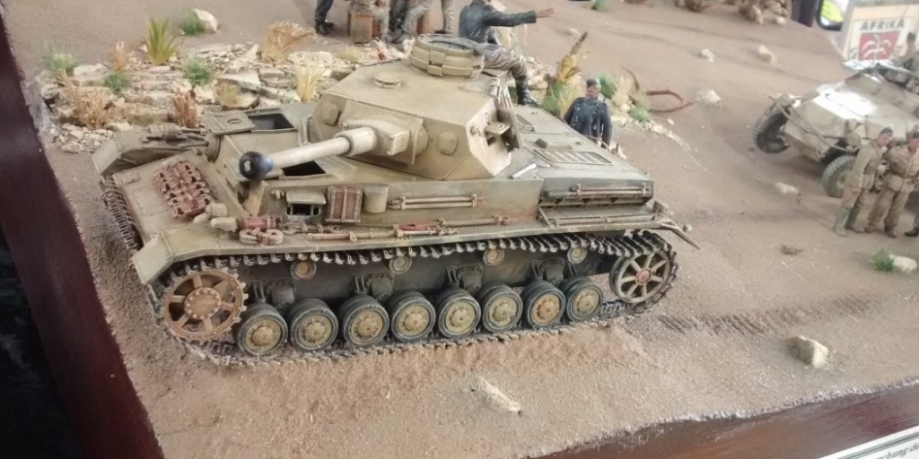 Diorama Lagebesprechung II. Abt. /  Panzerregiment 8 bei Saunu nahe El Agheila