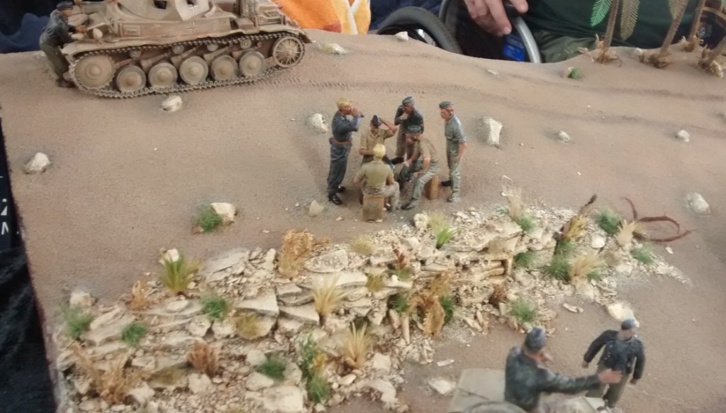 Diorama Lagebesprechung II. Abt. /  Panzerregiment 8 bei Saunu nahe El Agheila