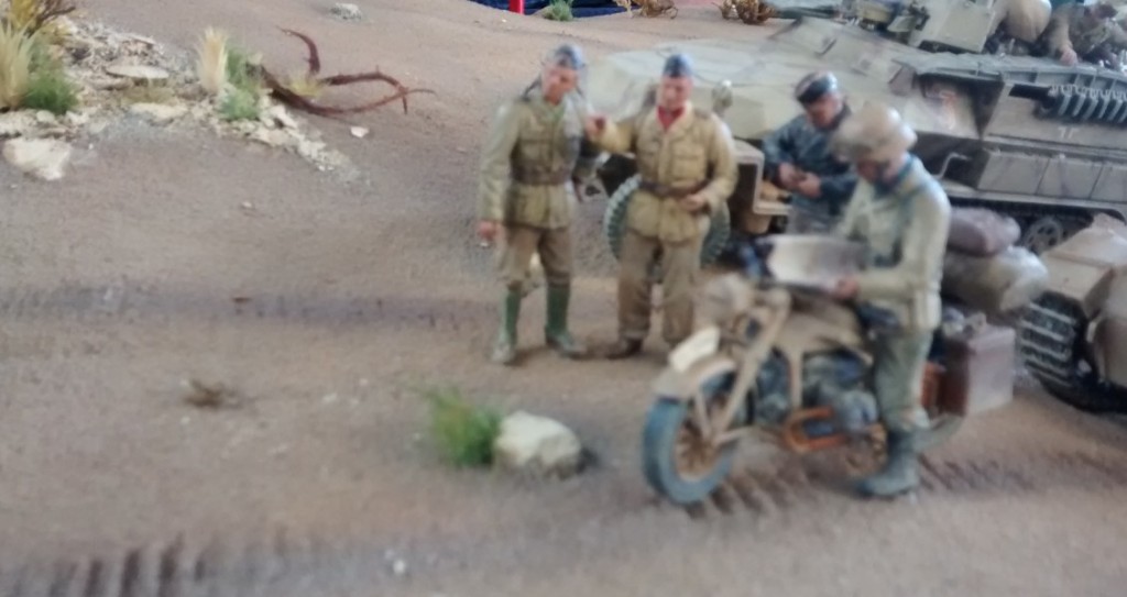 Diorama Lagebesprechung II. Abt. /  Panzerregiment 8 bei Saunu nahe El Agheila