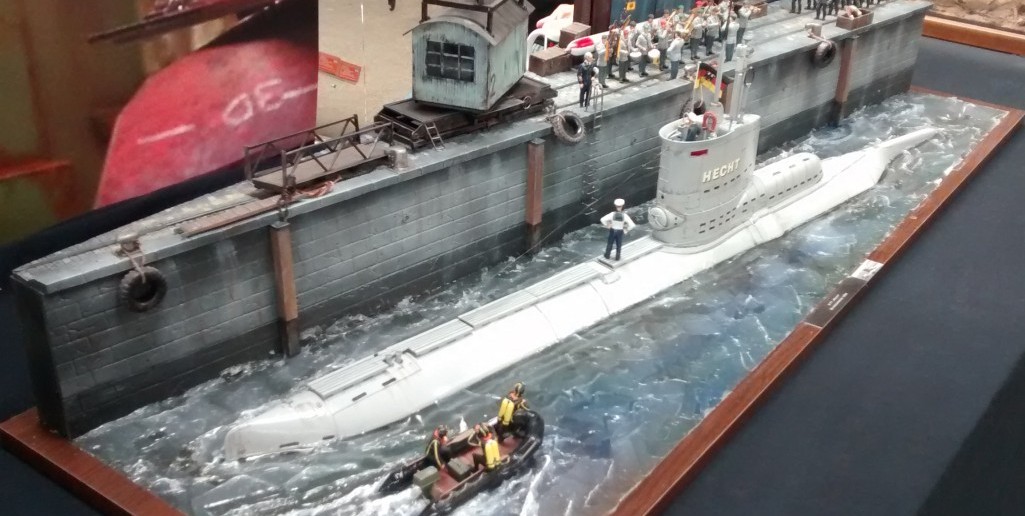 Diorama U71 "Hecht" der Bundesmarine 1954