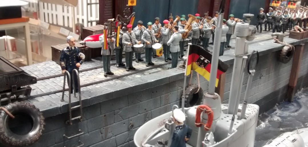 Diorama U71 "Hecht" der Bundesmarine 1954