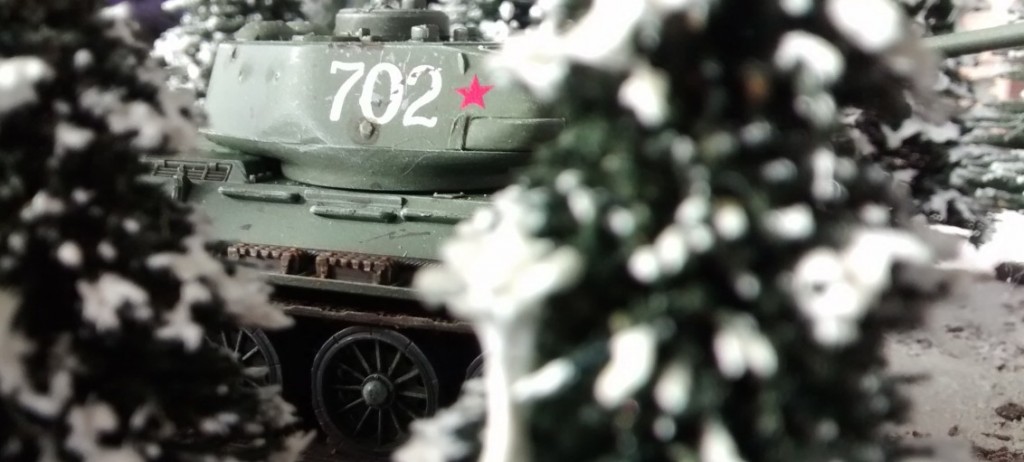 T-34/85 auf der Behind-Omaha-Spielplatte