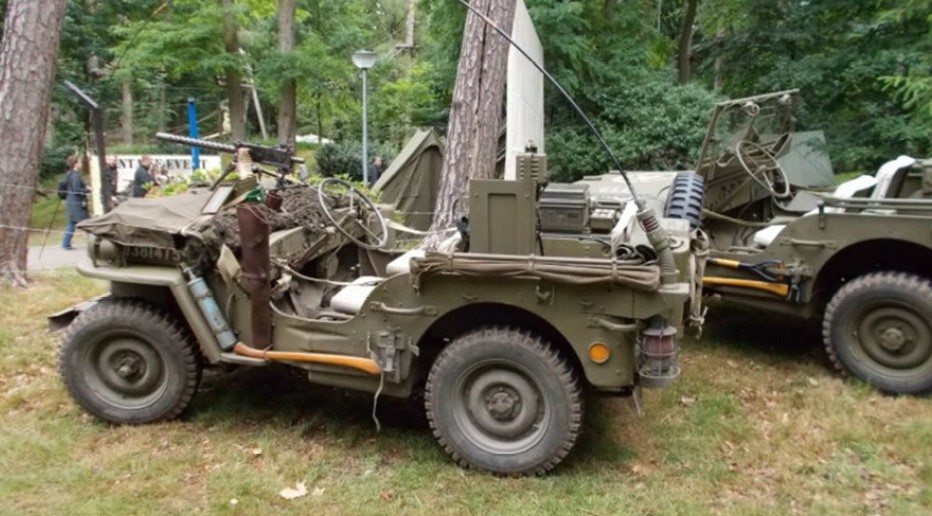 Ein Willys-Jeep auf dem Santa-Fe-Reinactment-Event-2015