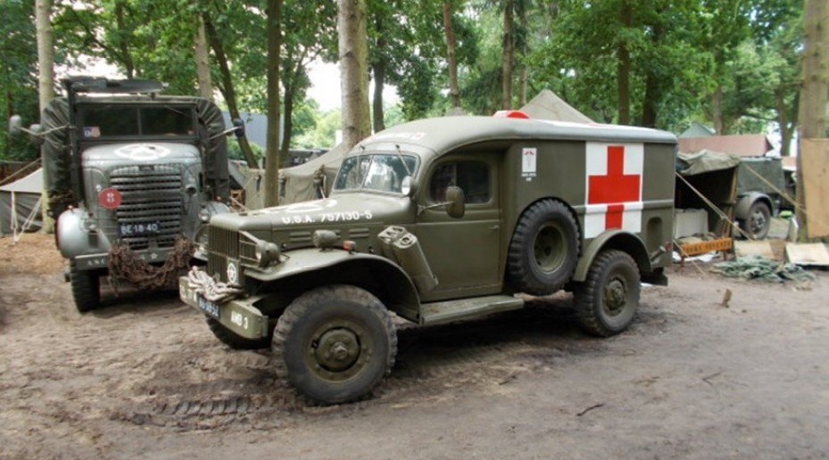 US-Ambulance auf dem Santa-Fe-Reinactment-Event-2015