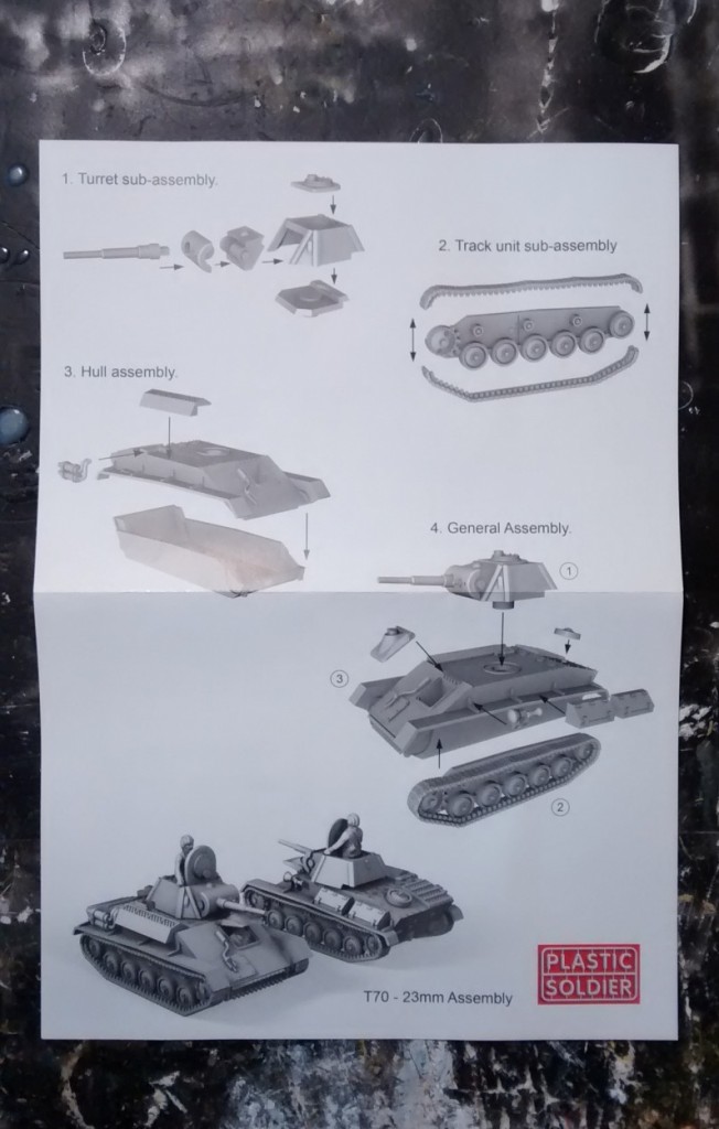 PSC Russian T70 Tank Bauanleitung (Seite 1)