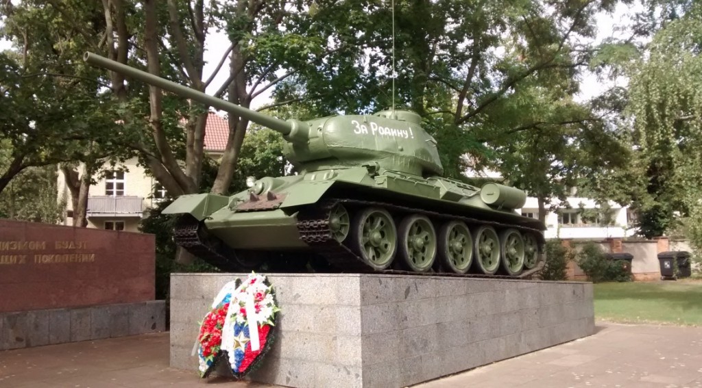 T-34-Denkmal auf dem Außengelände des Deutsch-Russischen Museum in Berlin-Karlshorst
