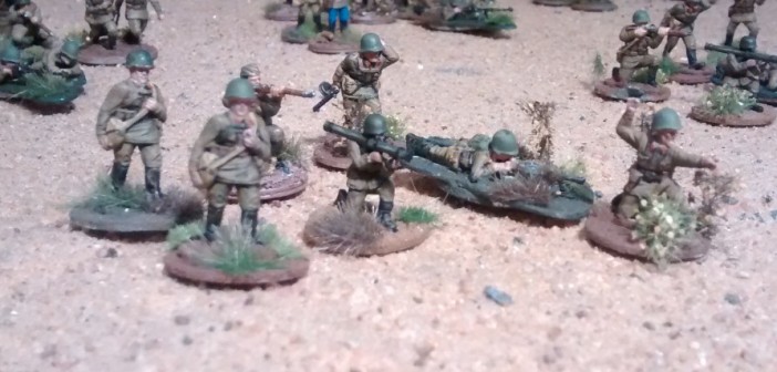 7er-Trupp #1 mit Bazooka und Infanterie-MG DP Degtjarjow-Pechotnij