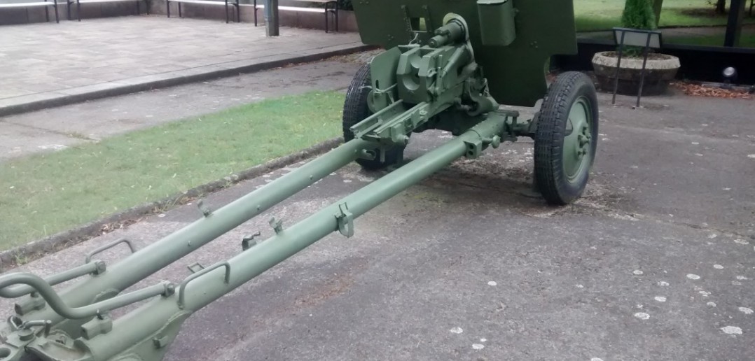 ZIS-2 57mm-Pak im Deutsch-Russischen Museum in Berlin-Karlshorst