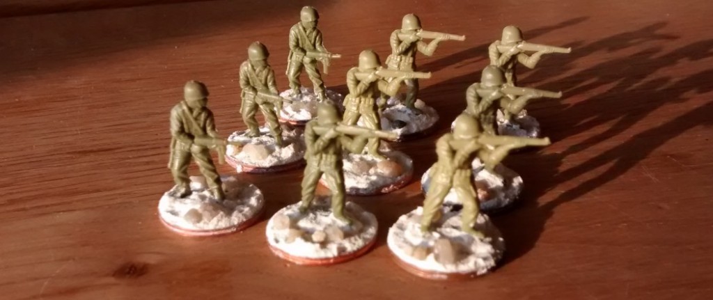 Wieder neun Matchbox-Minis, welche die Combat Support Group auffüllen werden.