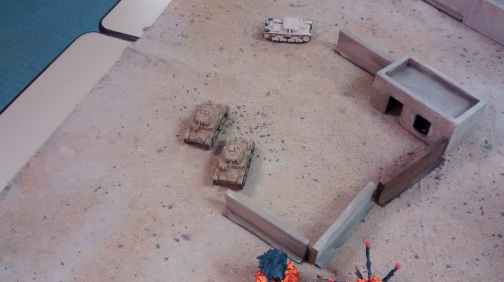 Panzerschlacht zwischen Bengasi, Tobruk und El Alamein bei der Generalprobe für das Behind-Omaha-2.0-Turnier bei Asgard in Aschaffenburg