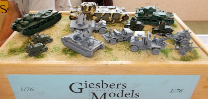 Am Stand von Giesbers und Del Bels Models findet man Resin-Bausätze, wie man sie sonst nirgends finden kann.