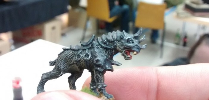 Ein Warg mit Panzerung.