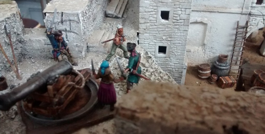 Diorama "FlÃ©au des Espagnols" der Kurpfälzer Figurenfreunde