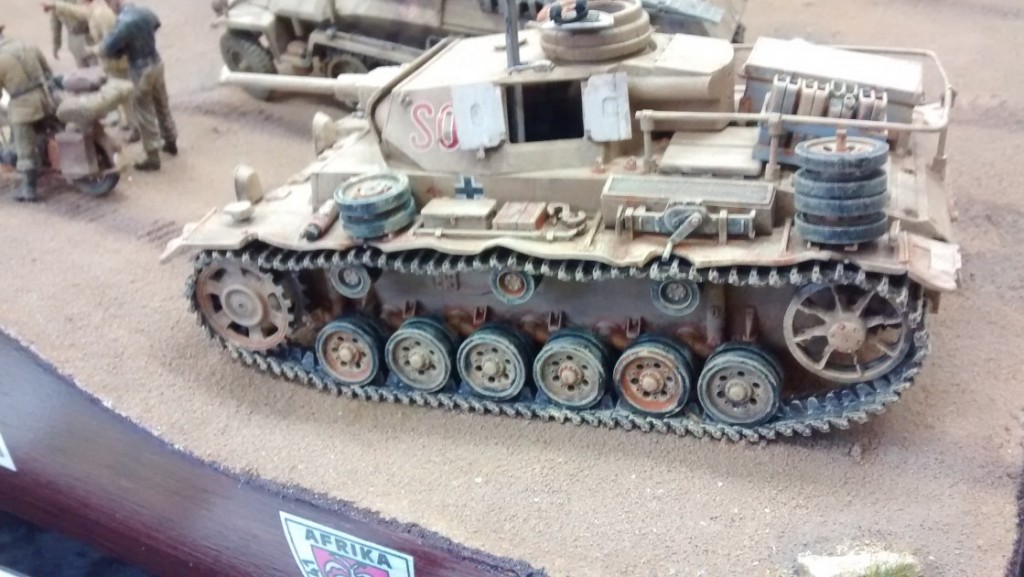 Diorama "Lagebesprechung der II. Abteilung des Panzerregiment 8 nahe SAUNU"