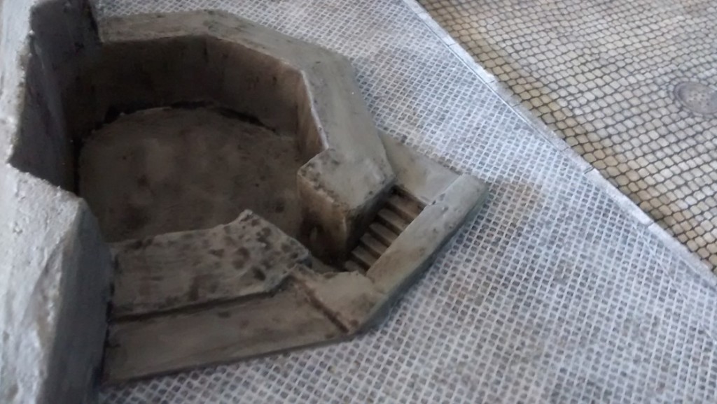 Auch im Innern des Pak-Bunkers sind erste Details ausgearbeitet.
