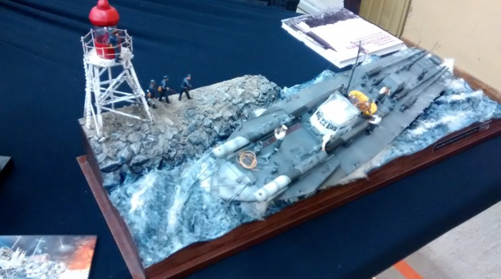 Diorama "Operation Chariot" mit dem Vosper MBT 74