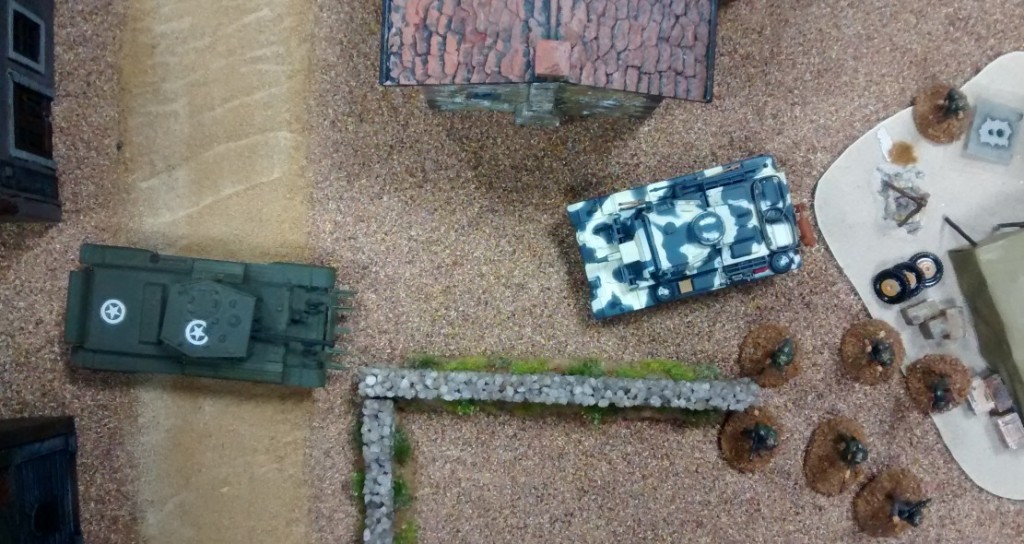 Das Duell Cromwell vs. Panzer III wird zu einem Nahkampf.