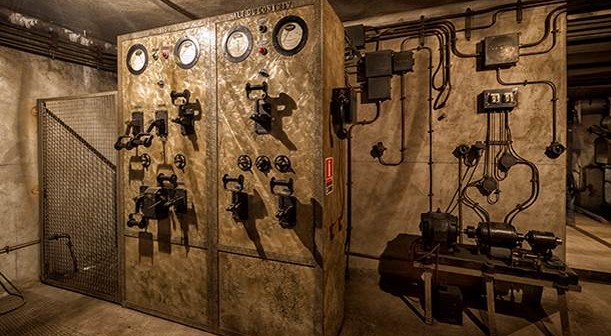 Ein weiterer Maschinenraum im Bunker unter dem Gare de l'Est.