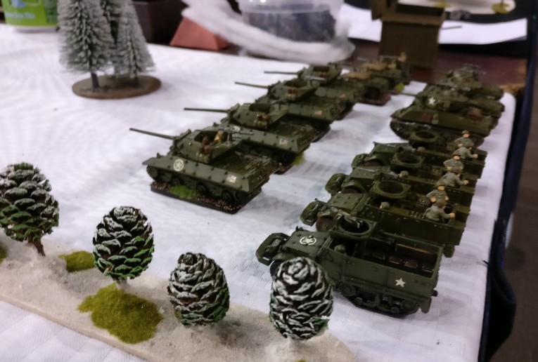 Der Flames of War (FoW Battleground "Battle of the Bulge" / "Ardennen-Offensive"