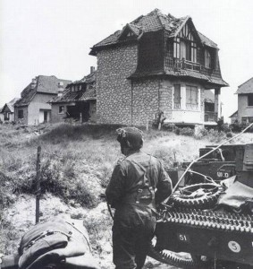 Foto aus der Normandie kurz nach dem D-Day 1944.