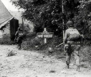 Foto aus der Normandie kurz nach dem D-Day 1944.