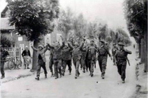 Foto aus der Normandie kurz nach dem D-Day 1944.