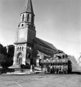 Foto aus der Normandie kurz nach dem D-Day 1944.