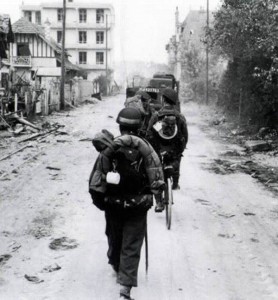 Foto aus der Normandie kurz nach dem D-Day 1944.