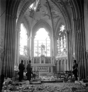 Foto aus der Normandie kurz nach dem D-Day 1944.