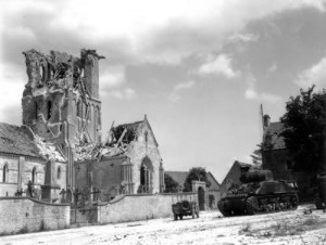 Foto aus der Normandie kurz nach dem D-Day 1944.