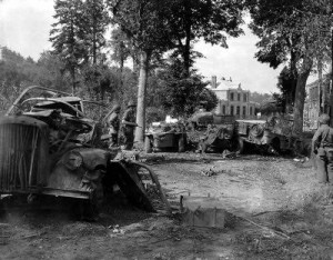 Foto aus der Normandie kurz nach dem D-Day 1944.