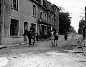 Foto aus der Normandie kurz nach dem D-Day 1944.