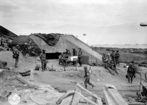 Foto aus der Normandie kurz nach dem D-Day 1944.