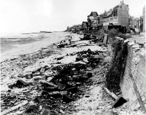 Foto aus der Normandie kurz nach dem D-Day 1944.