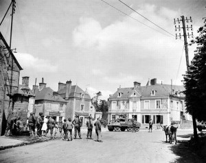 Foto aus der Normandie kurz nach dem D-Day 1944.