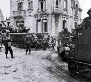 Foto aus der Normandie kurz nach dem D-Day 1944.