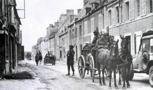 Foto aus der Normandie kurz nach dem D-Day 1944.