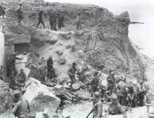 Foto aus der Normandie kurz nach dem D-Day 1944.