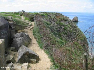 Der gleiche Ort in der Normandie, fotografiert in der Gegenwart.