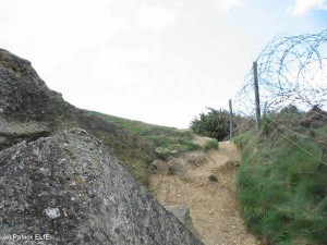 Der gleiche Ort in der Normandie, fotografiert in der Gegenwart.