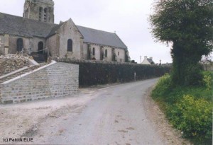 Der gleiche Ort in der Normandie, fotografiert in der Gegenwart.